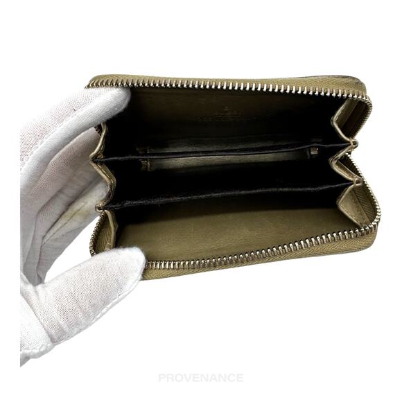 ๐ด Gucci Zip Card Wallet - Bronze MicroGuccissima Leather - Picture 6 of 8